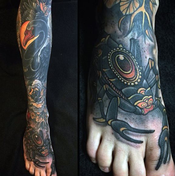 tatuaje escorpion para hombre 04