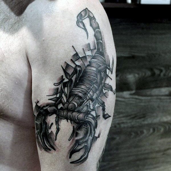 tatuaje escorpion para hombre 10