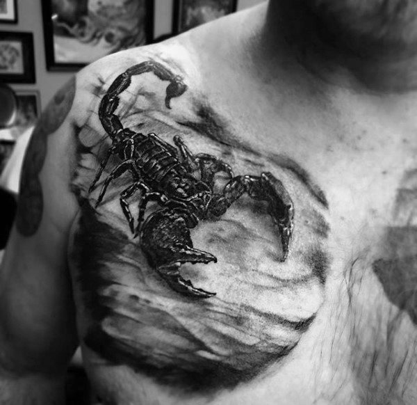 tatuaje escorpion para hombre 11