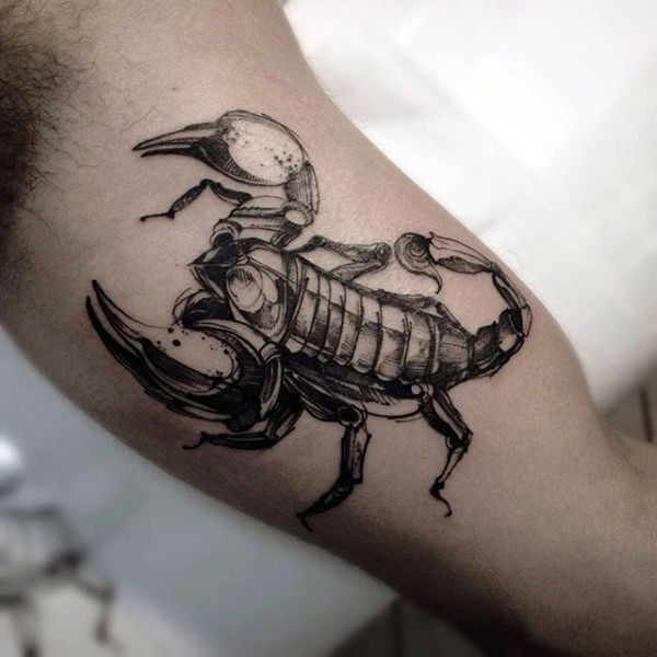 tatuaje escorpion para hombre 14