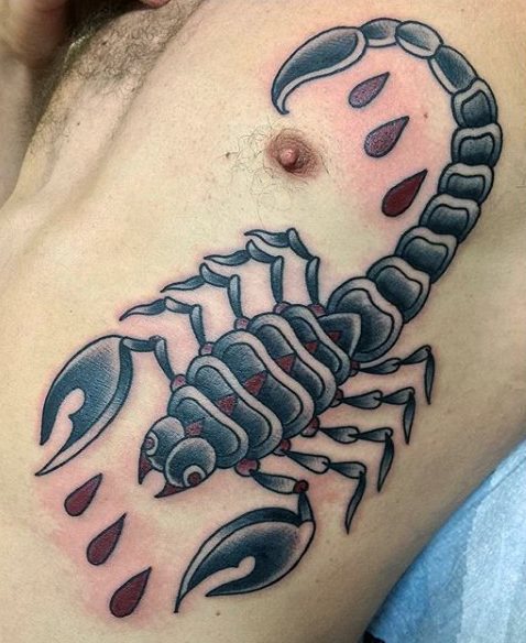 tatuaje escorpion para hombre 40
