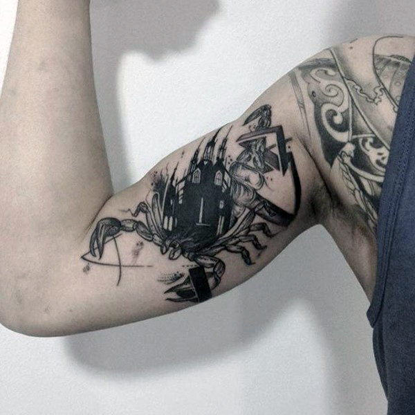 tatuaje escorpion para hombre 54