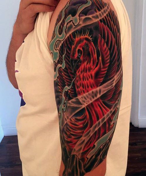 tatuaje fenix para hombre 28