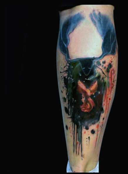 tatuaje fenix para hombre 34