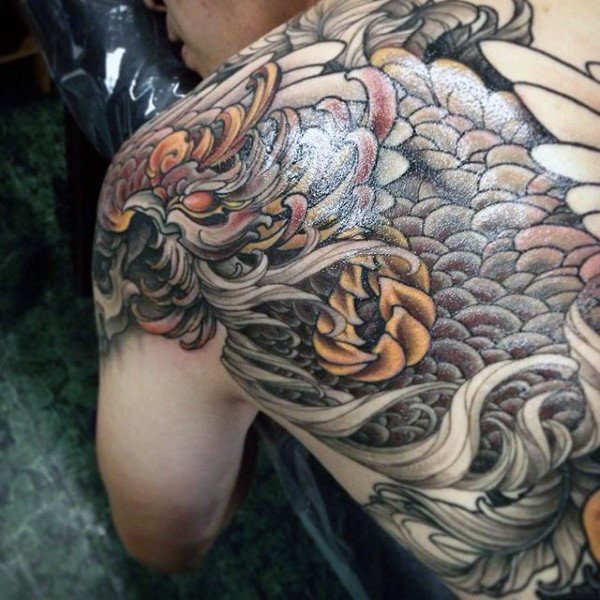 tatuaje fenix para hombre 57