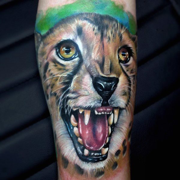 tatuaje leopardo para hombre 11