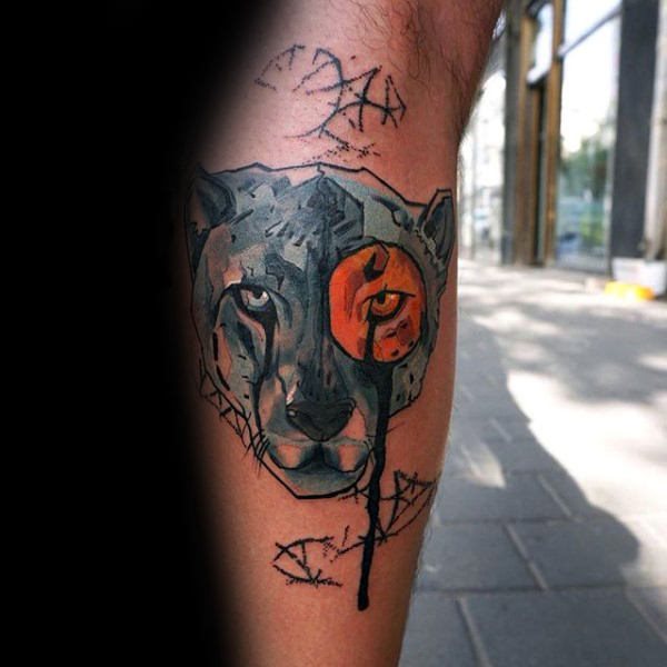 tatuaje leopardo para hombre 24