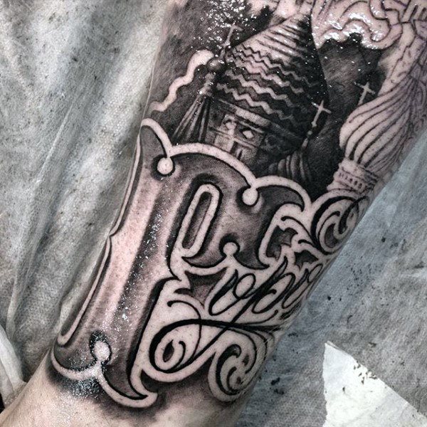 tatuaje letras para hombre 13