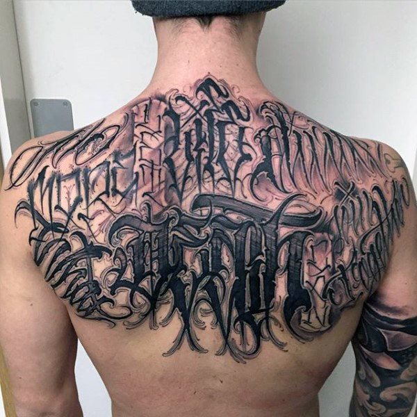 tatuaje letras para hombre 21