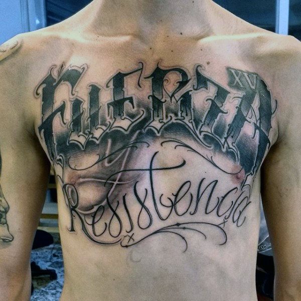 tatuaje letras para hombre 25
