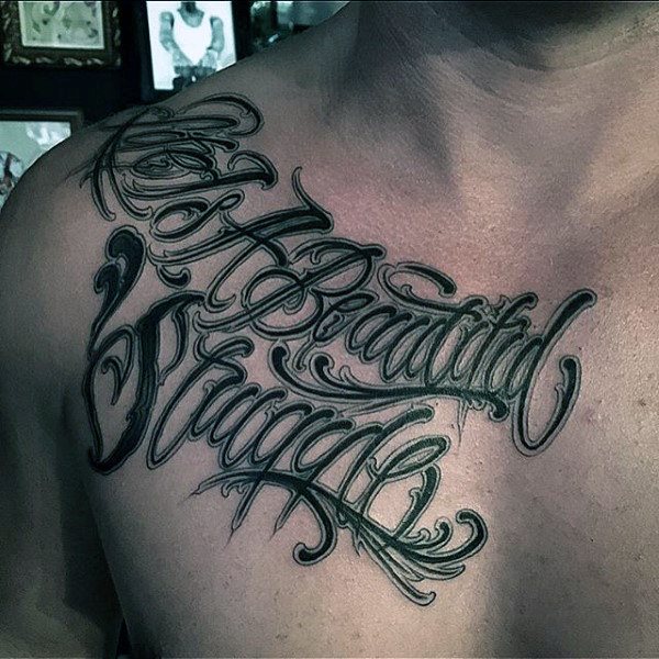 tatuaje letras para hombre 27