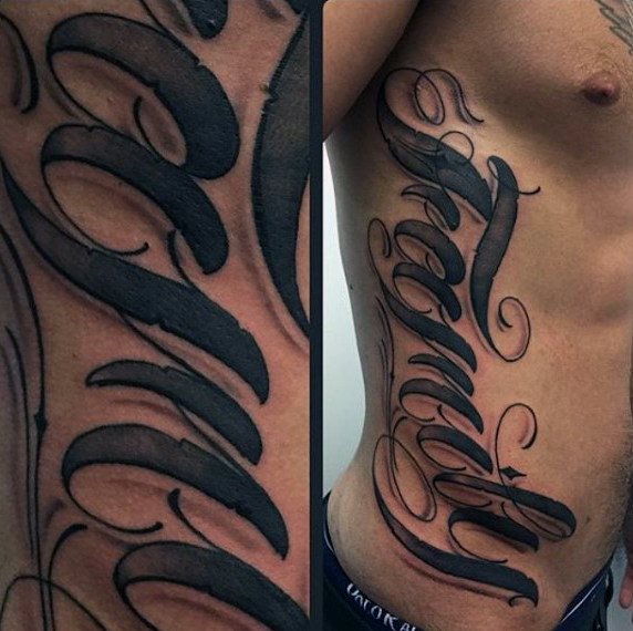 tatuaje letras para hombre 39