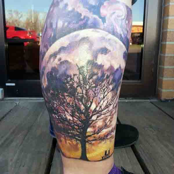 tatuaje luna para hombre 26