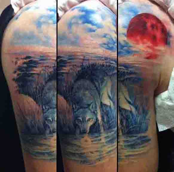 tatuaje luna para hombre 51