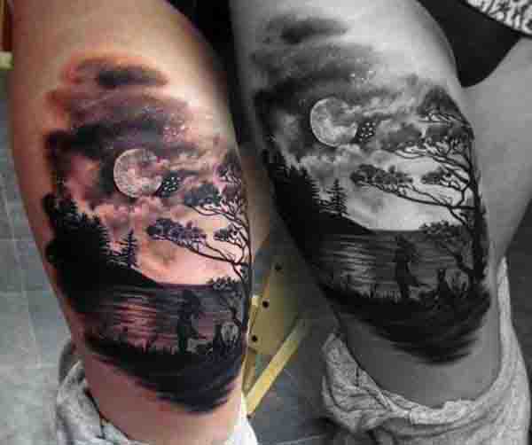 tatuaje luna para hombre 52