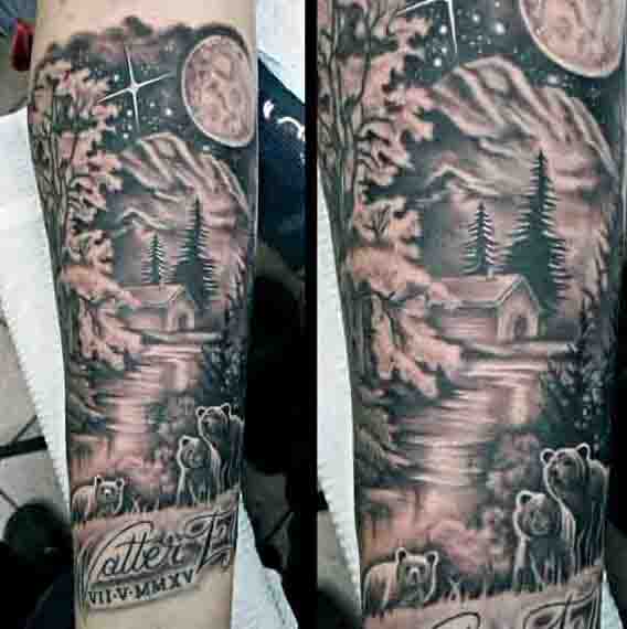 tatuaje luna para hombre 54