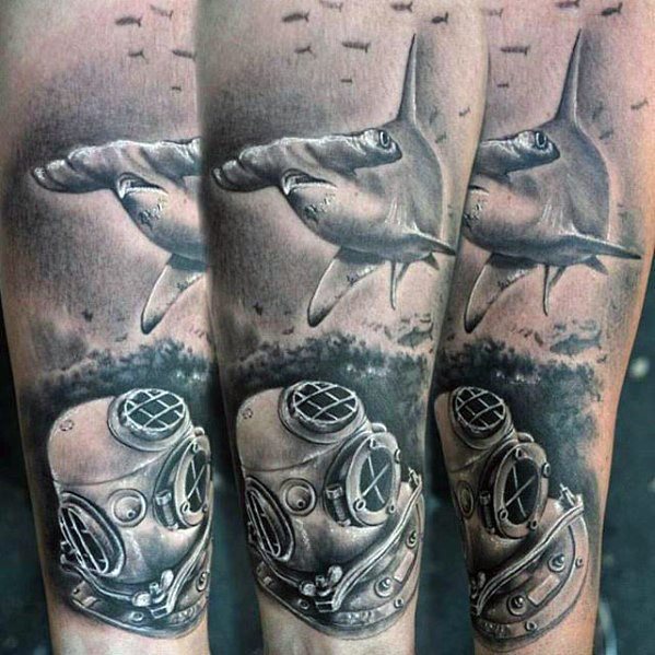 tatuaje manga tiburon para hombre 28