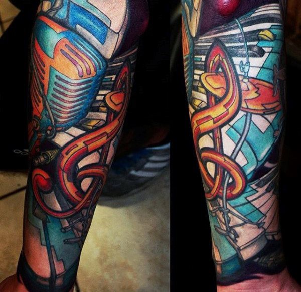 tatuaje musica para hombre 03