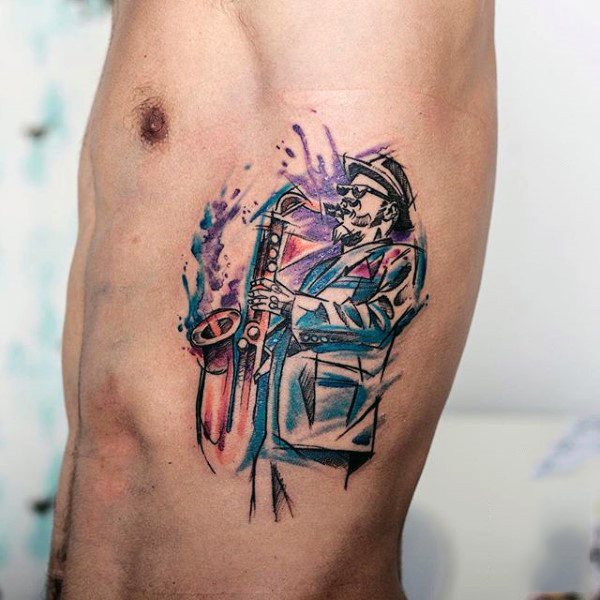 tatuaje musica para hombre 05