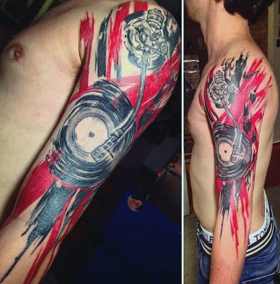 tatuaje musica para hombre 07