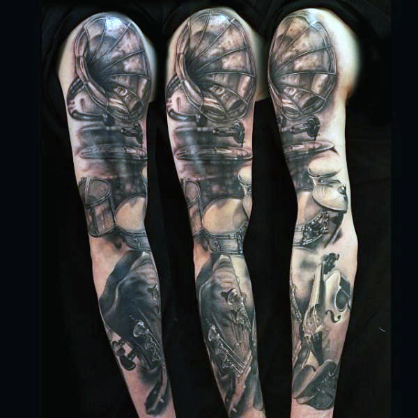 tatuaje musica para hombre 19