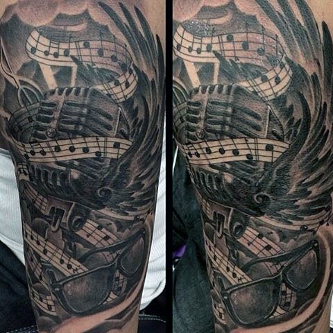 tatuaje musica para hombre 30