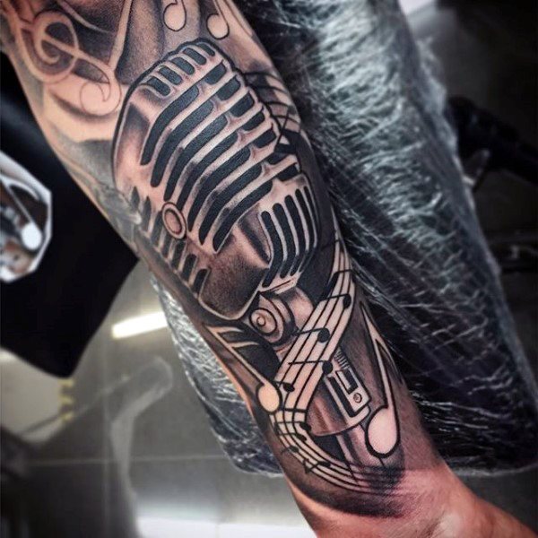 tatuaje musica para hombre 34