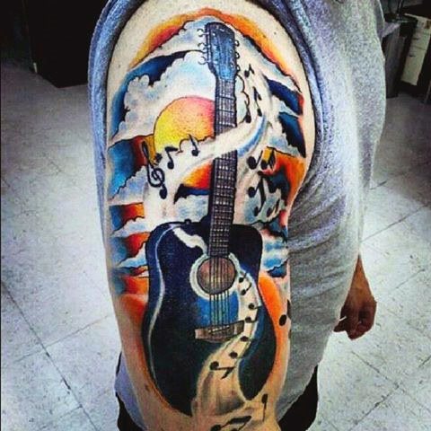 tatuaje musica para hombre 42