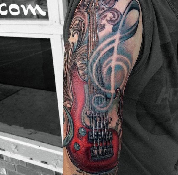 tatuaje musica para hombre 47
