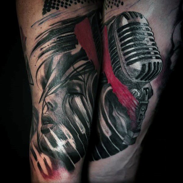 tatuaje musica para hombre 64