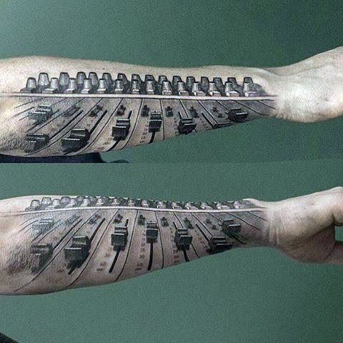 tatuaje musica para hombre 66
