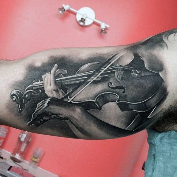 tatuaje musica para hombre 68