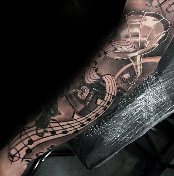 tatuaje musical para hombre 08