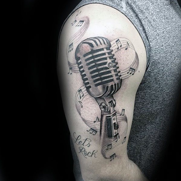 tatuaje musical para hombre 20