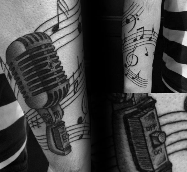 tatuaje musical para hombre 22