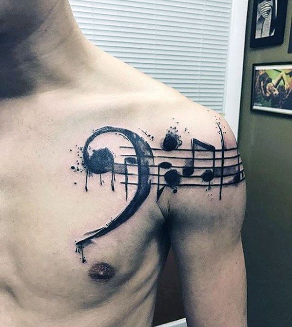 tatuaje musical para hombre 31
