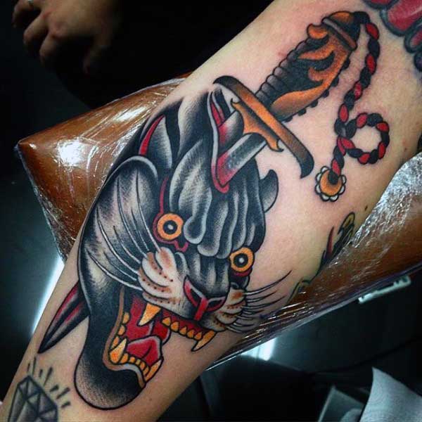 tatuaje pantera para hombre 02