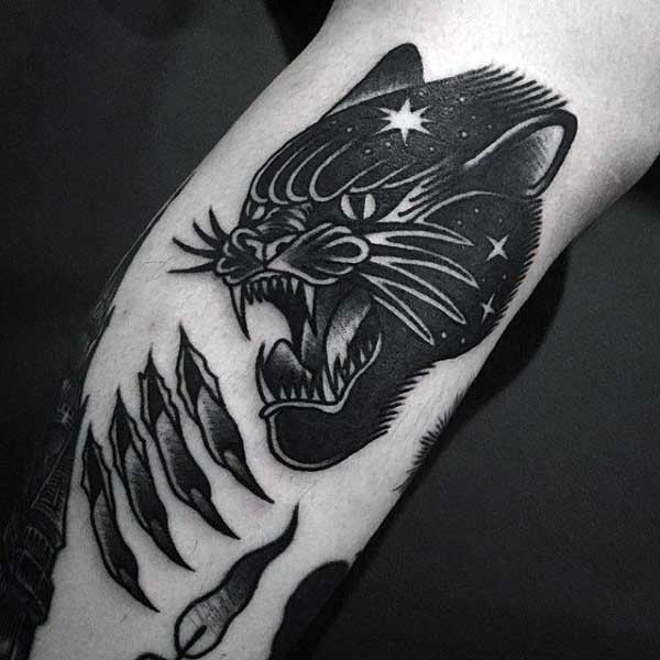 tatuaje pantera para hombre 22