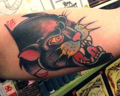 tatuaje pantera para hombre 35