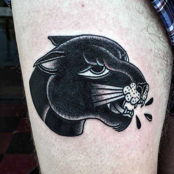 tatuaje pantera para hombre 37