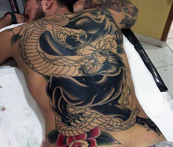 tatuaje pantera para hombre 40