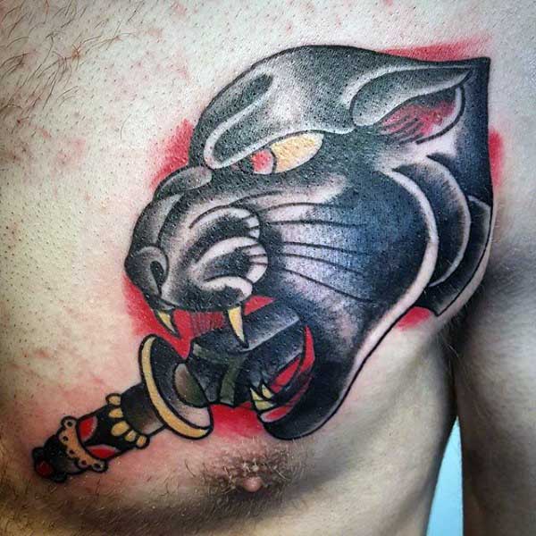 tatuaje pantera para hombre 43