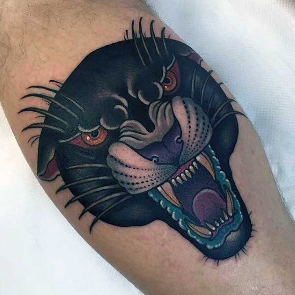 tatuaje pantera para hombre 47