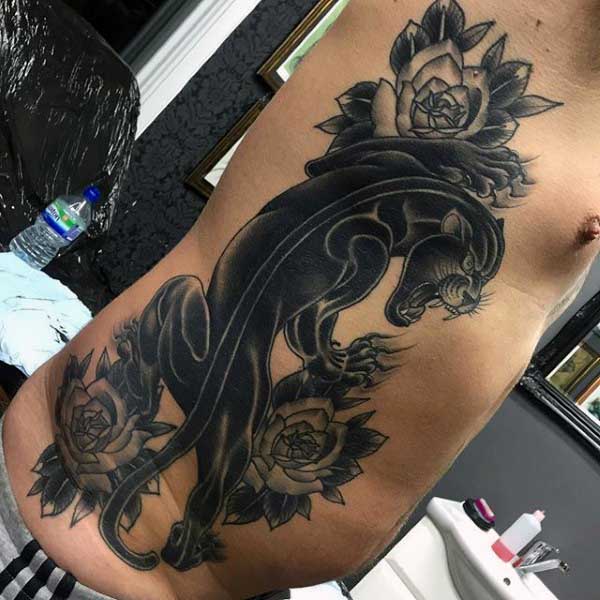 tatuaje pantera para hombre 50