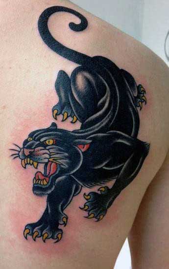 tatuaje pantera para hombre 56