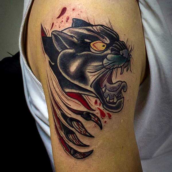 tatuaje pantera para hombre 62