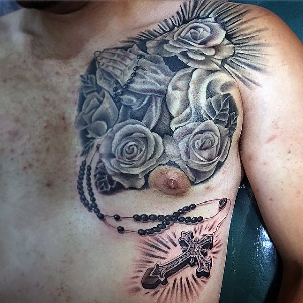 tatuaje rosario para hombre 16