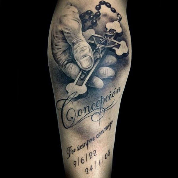 tatuaje rosario para hombre 58