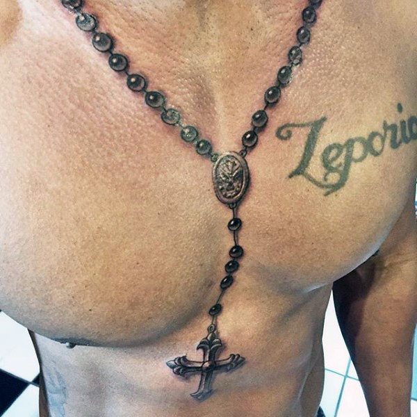 tatuaje rosario para hombre 64