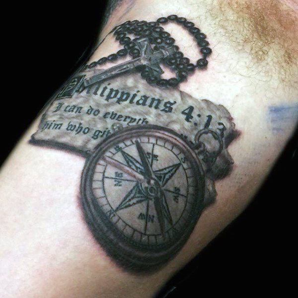 tatuaje rosario para hombre 68